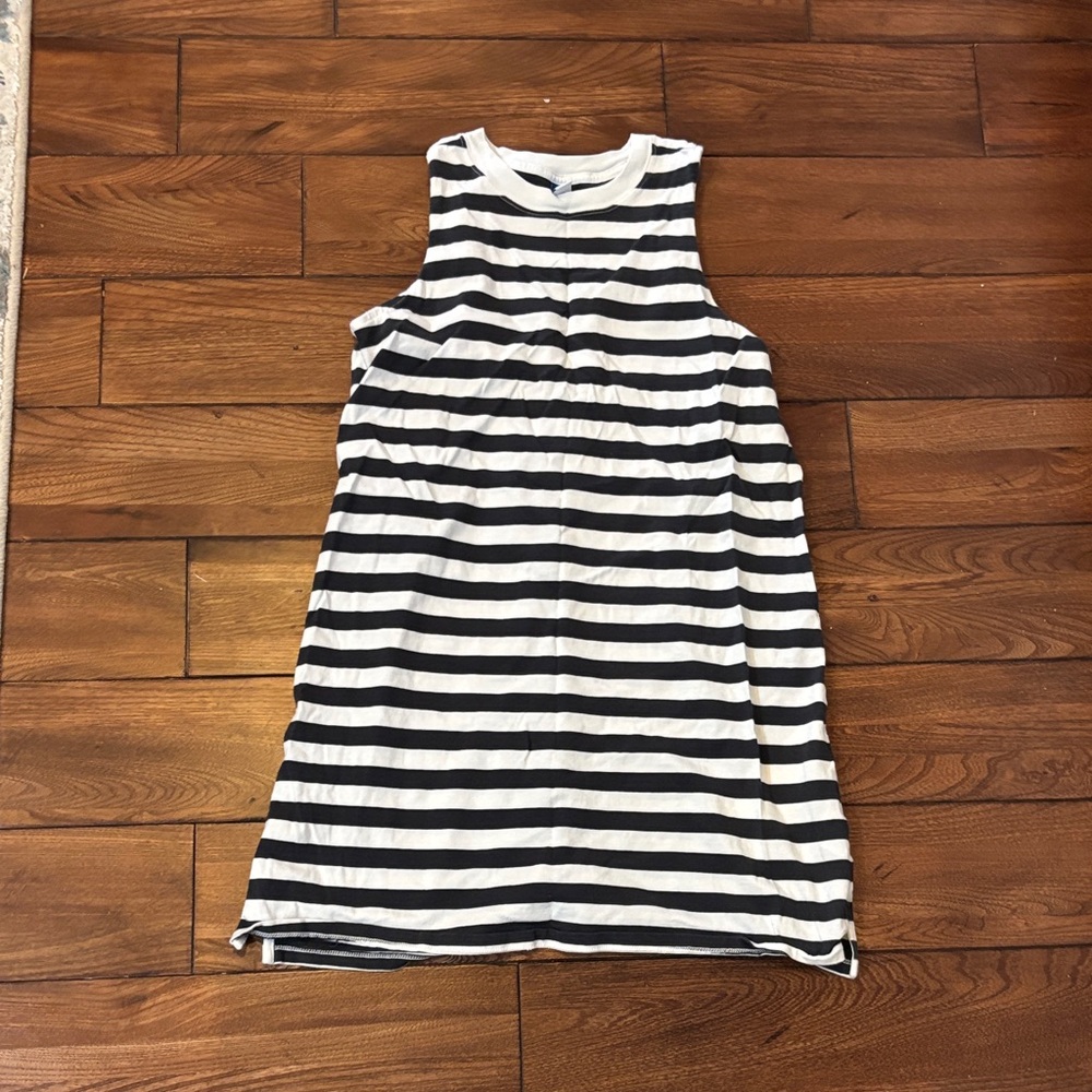 Old Navy Black and Cream Striped Top